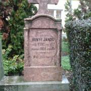 Irinyi János eredeti sírköve