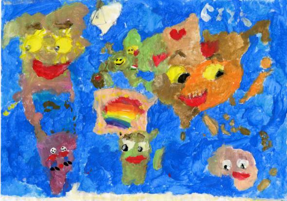 "Ha a gyerekeken múlna..." - Arany Bence Benedek nagycsoportos óvodás festménye